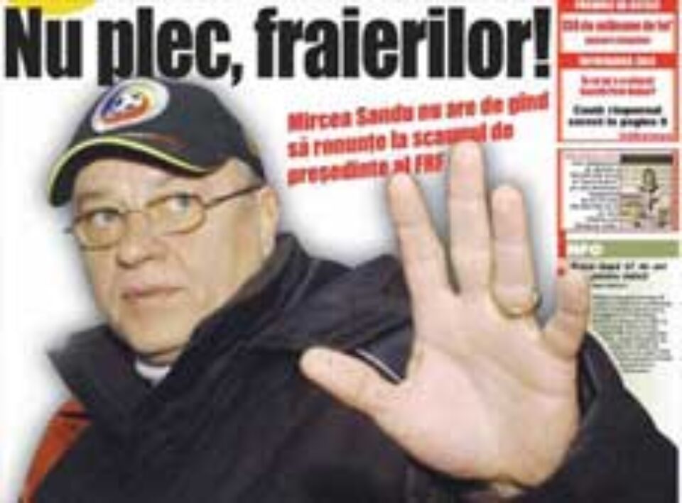 Mircea Sandu îi are în spate pe președintele FIFA și UEFA pentru un nou mandat la conducerea FRF