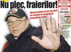 Mircea Sandu îi are în spate pe președintele FIFA și UEFA pentru un nou mandat la conducerea FRF