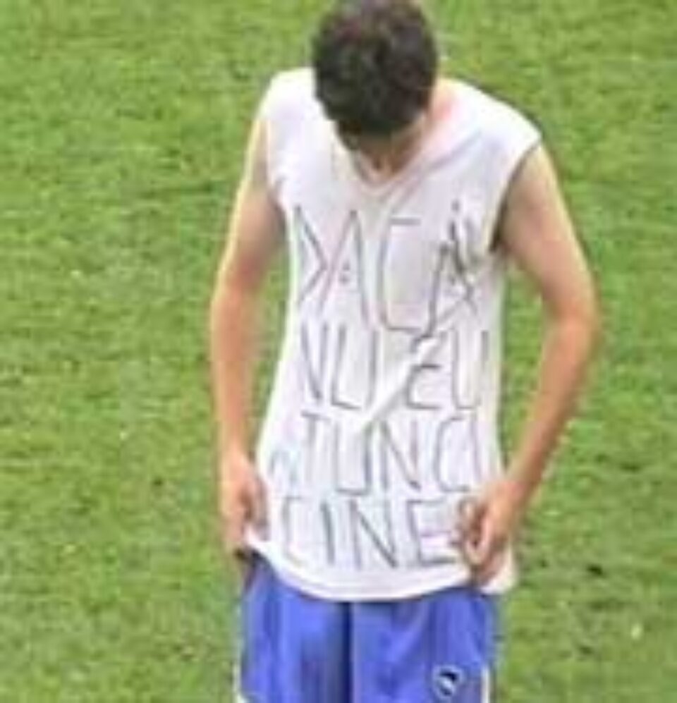 „Dacă nu eu, atunci cine?”, dedicația jucătorului Alin Lungu pentru primarul Ion Lungu