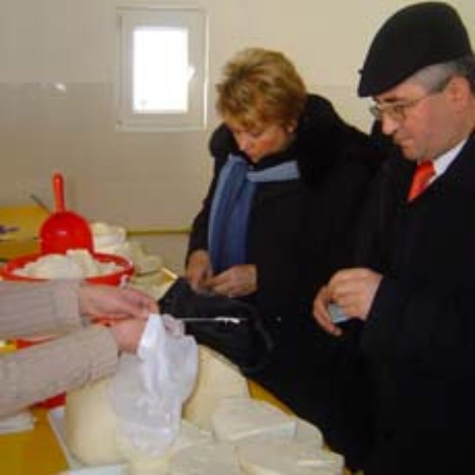 Primarul Ion Lungu, primul client al pieței agroalimentare inaugurate ieri în Obcini