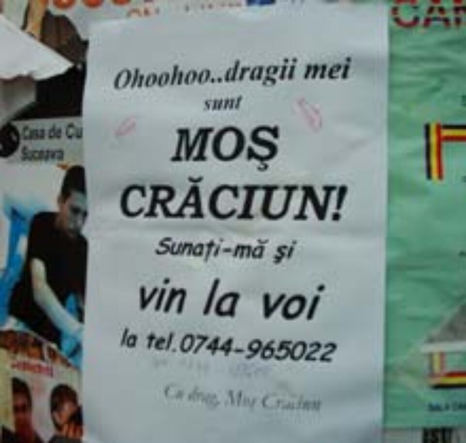 În timpul anului profesor, de sărbători Moș Crăciun În timpul anului profesor, de sărbători Moș Crăciun