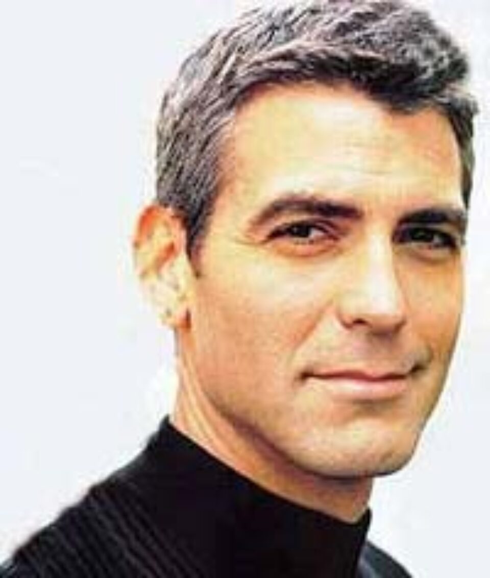 2. Vedetela masculină cu cea mai frumoasă pieptănătură în 2005, George Clooney