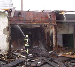 Incendiu la o unitate de prelucrare a lemnului din Salcea