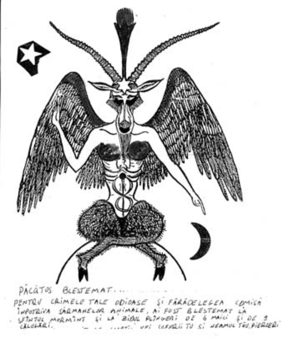 Azazel, demonul care cere sacrificii şi misiva trimisă primarului Lungu: “Păcătos blestemat... Pentru crimele odioase şi fărădelegea comisă împotriva sărmanelor animale, ai fost blestemat la Sfântul Mormânt &#3