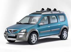 Logan cu caroserie break și înălțime de SUV, prezentat la Geneva