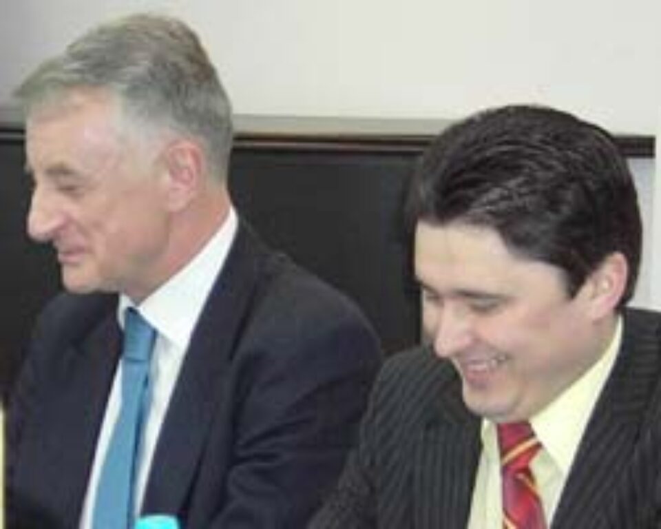 Ambasadorul Jacek Paliszewski şi deputatul Ghervazen Longher