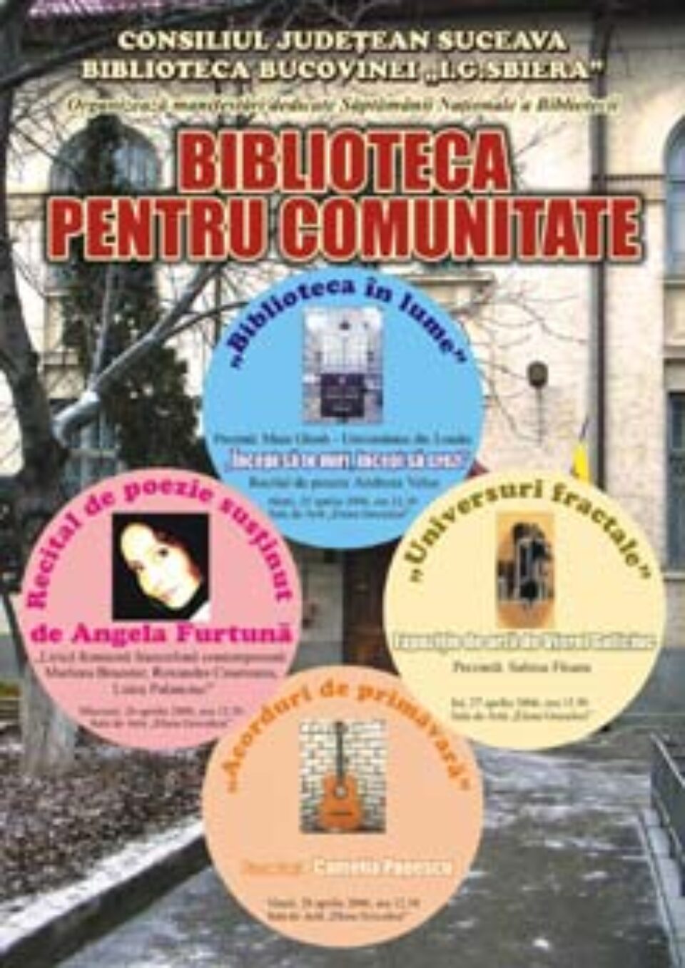 Poezie, artă fractală și muzică ușoară la Biblioteca Bucovinei „I.G. Sbiera” Poezie, artă fractală și muzică ușoară la Biblioteca Bucovinei „I.G. Sbiera”