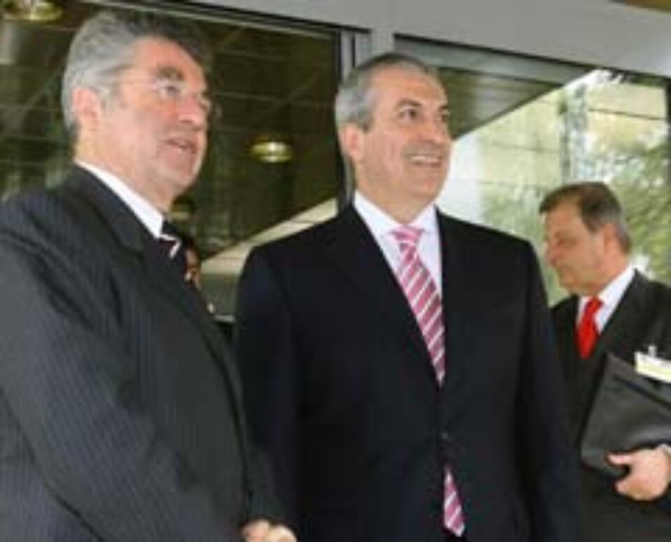 Preşedintele austriac, Heinz Fischer şi primul-ministru Călin Popescu Tăriceanu Preşedintele austriac, Heinz Fischer şi primul-ministru Călin Popescu Tăriceanu