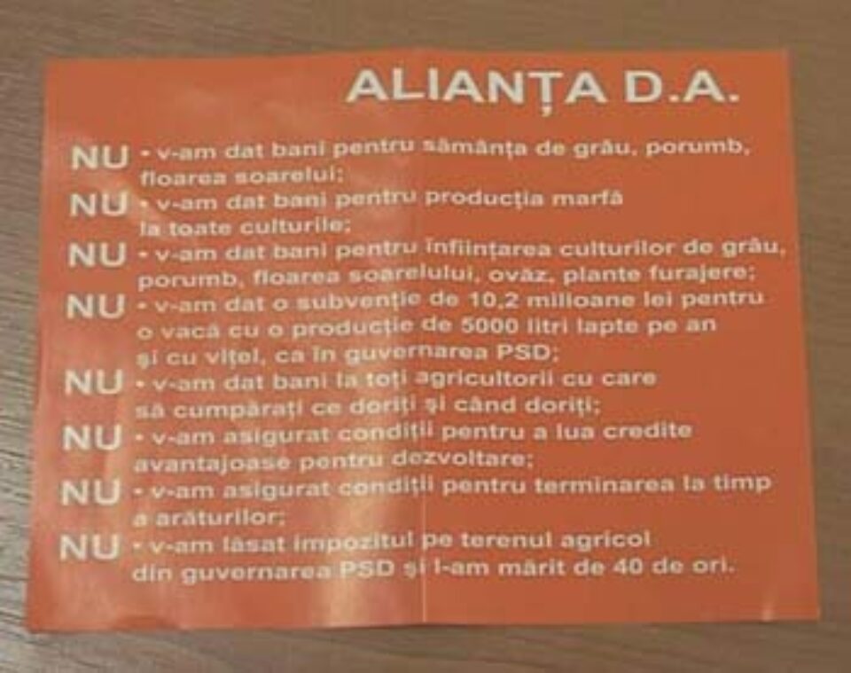 Orest Onofrei reclamă distribuirea în județ a unor materiale electorale ilegale