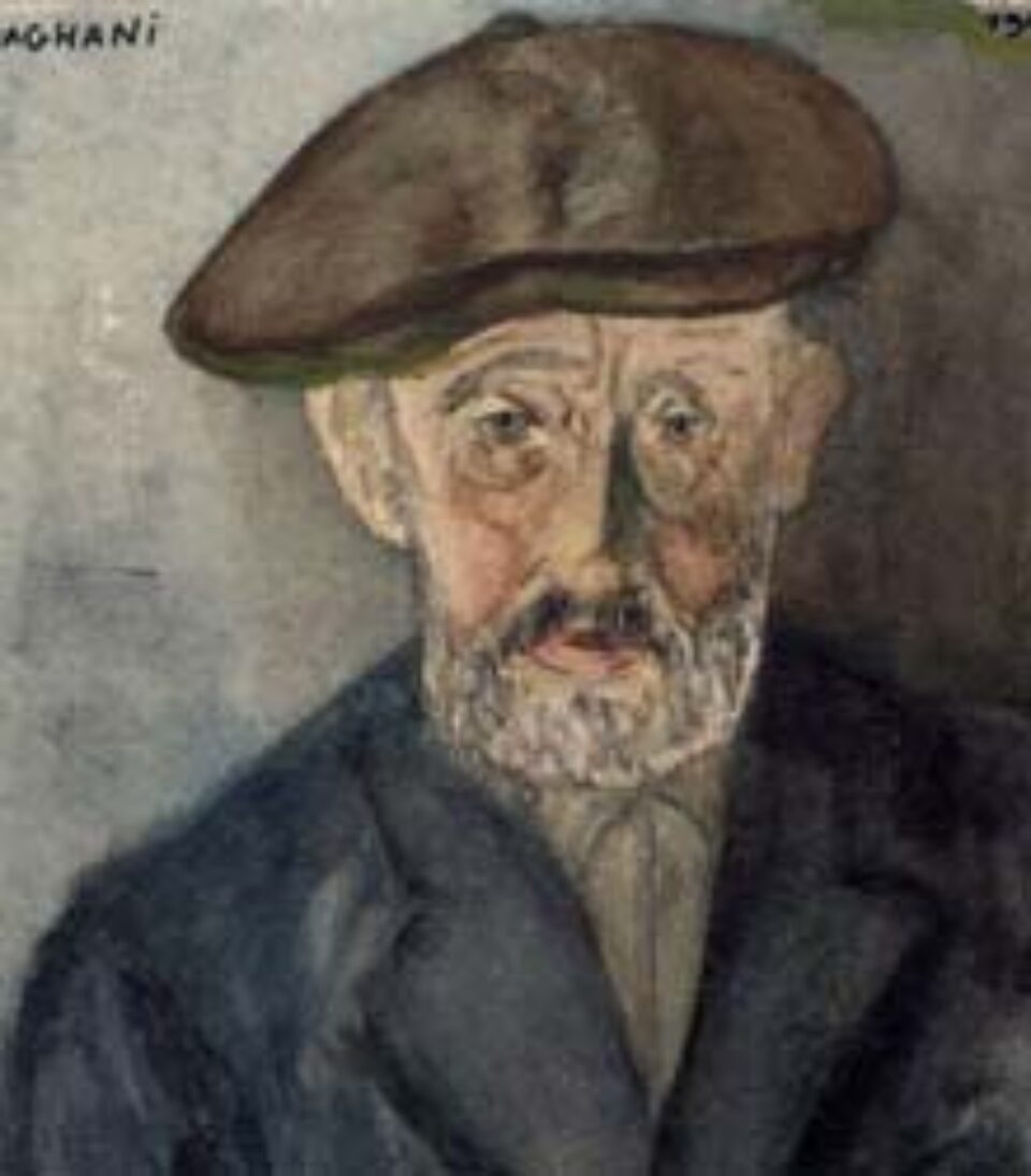 Baruch Benedykt Semmel, tinichigiul din ghetoul Bershad (1943) - acuarelă - colecţia Yad Vashem Art Museum