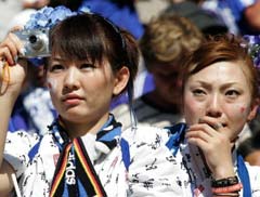 Suportere japoneze triste