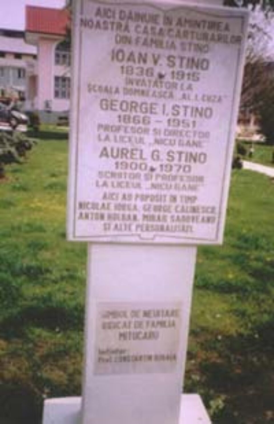 In Memoriam Aurel George Stino In Memoriam Aurel George Stino