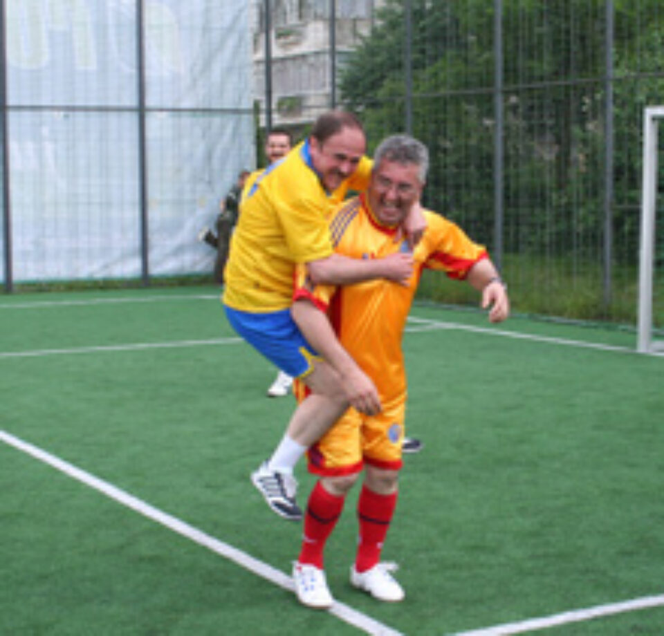 Bucuria golului sărbătorită în mod original de Neculai Barbă