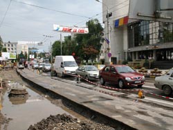 Traficul pe strada Universității, un calvar până la finalizarea lucrărilor de modernizare
