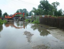 Apele au inundat zeci de gospodării și în municipiul Rădăuți