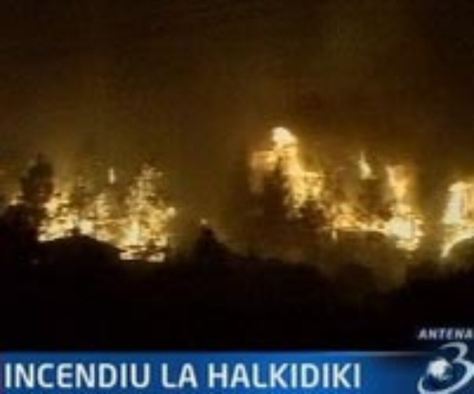 Incendii în zona Halkidiki