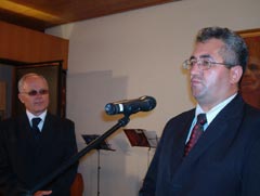 Viceconsulul Myhailo Lienkov şi primarul Ioan Lungu