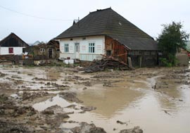 Comuna Arbore a fost lovită din nou de inundații