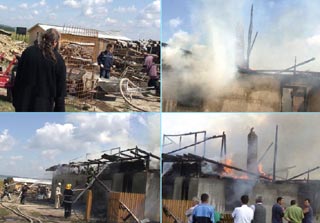 Foc la schitul exorcizărilor de la Călugăreni