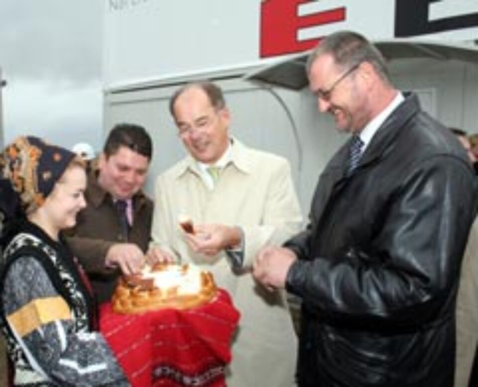 Inaugurarea lucrărilor de construcție a fabricii EGGER