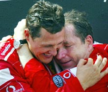 Alonso-campion mondial, Schumacher-la ultima cursă