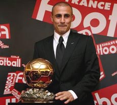 Cannavaro a primit Balonul de Aur 2006