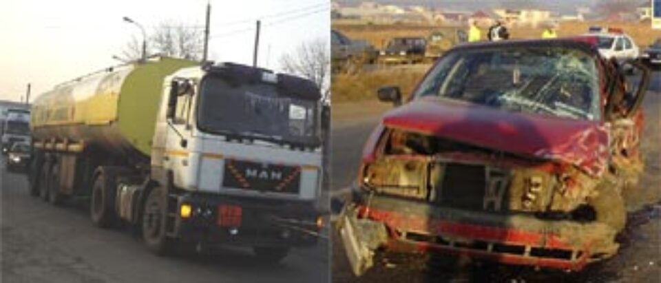 Carambol și răniți după un accident provocat de un polițist Carambol și răniți după un accident provocat de un polițist