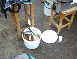 Peste 150 de kg de pește, brânză și dulciuri confiscate din piața Rădăuți