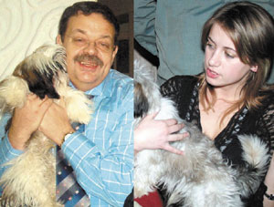 Corneliu Petreanu îşi vrea aproape toţi prietenii, inclusiv pe Gufy - Viitoarea mireasă, împreună cu Gufy, patrupedul Regelui sticlei