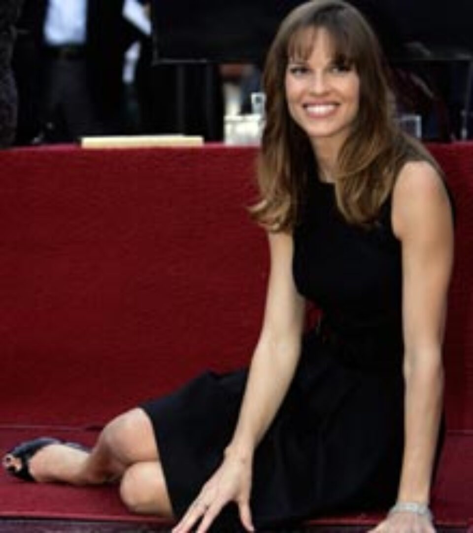 Actrița Hilary Swank a primit o stea pe Walk of Fame