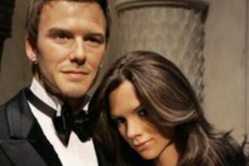Replicile în ceară ale lui Posh și David Beckham, la muzeul Tussauds din New York