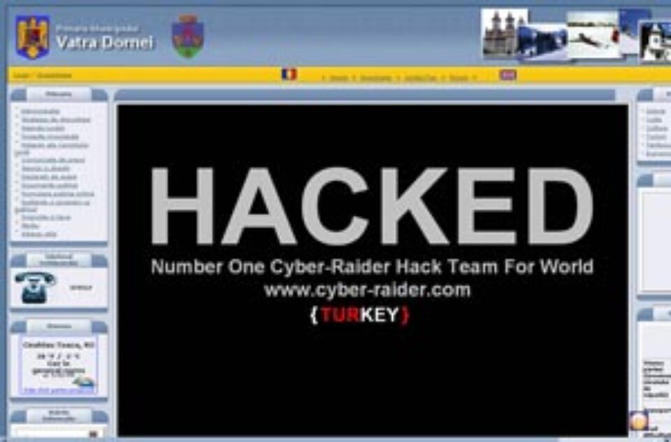 Site-ul Primăriei Vatra Dornei, spart de hackeri Site-ul Primăriei Vatra Dornei, spart de hackeri