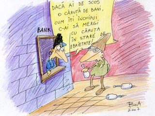 Dat afară din bancă pentru că mirosea a alcool