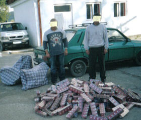 3000 de pachete de țigări de contrabandă confiscate de la un inspector DSP