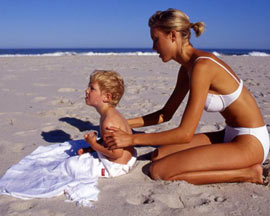 La plajă, numai după vârsta de doi ani