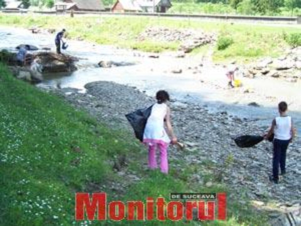 Elevii din Putna au strâns 100 de kg de deșeuri abandonate de turiști