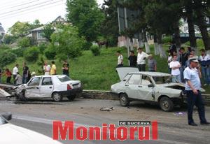 Cinci mașini, implicate într-o tamponare în lanț, pe Calea Unirii