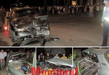 Doi morți și doi grav răniți după un cumplit accident în centrul municipiului Rădăuți