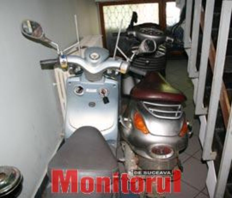 Motoscuterele in sediul IPJ Suceava