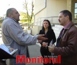 Blană surprins acum câteva luni, după lupte de stradă, în timp ce-i cerea explicaţii şefului Poliţiei Fălticeni