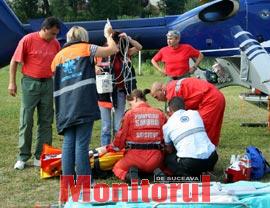 Femeia care a provocat accidentul, dusa cu un elicopter la targu Mures