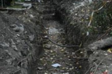 Sant nesemnalizat pe strada Stefan Tomsa