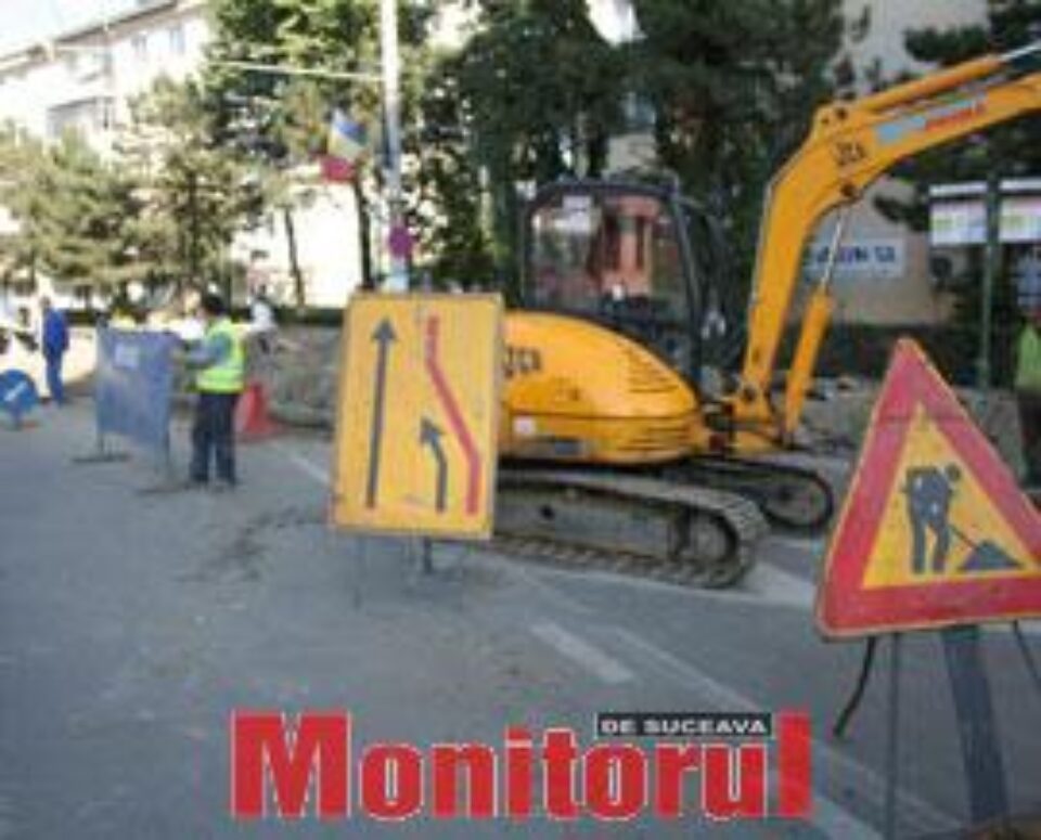 Strada Tipografiei rămâne închisă pentru că nu sunt materiale