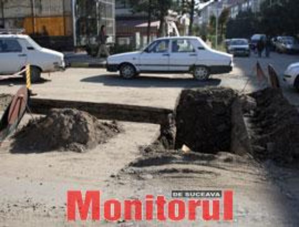 Groapa din mijlocul străzii Vasile Alecsandri