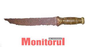 Cuţit de luptă (Hallstattul timpuriu) descoperit la Corni, jud. Suceava