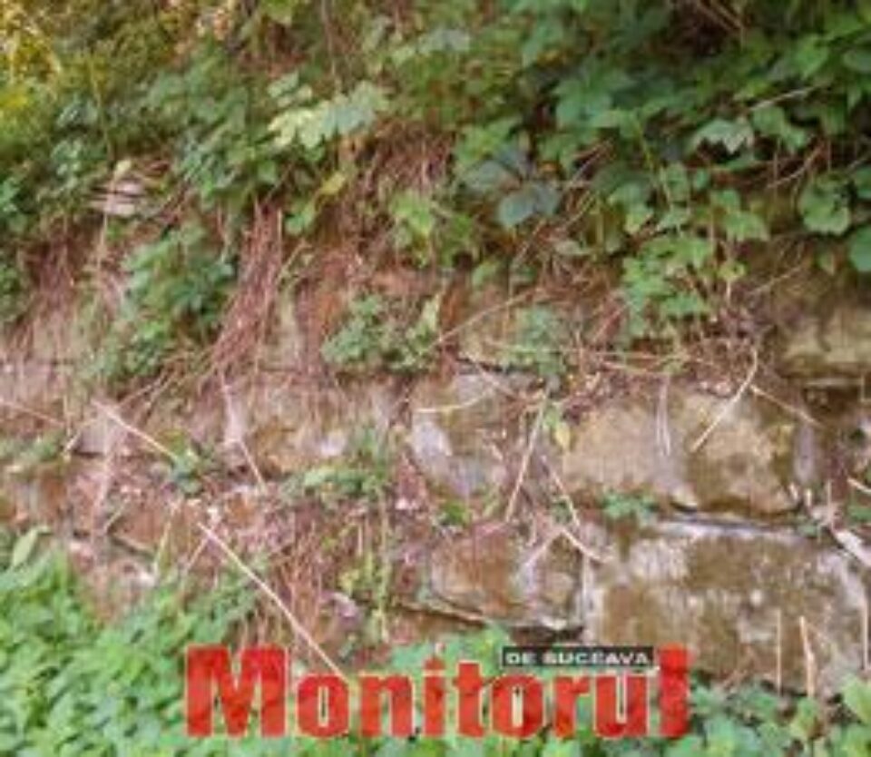 Zidul care întărea terasamentul căii ferate