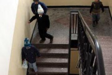 Balustrada de pe care a căzut copilul