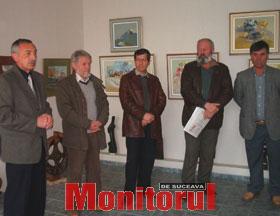 Artiştii expozanţi, la vernisaj
