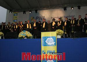 Călin Popescu Tăriceanu, a participat la un miting electoral organizat în Suceava