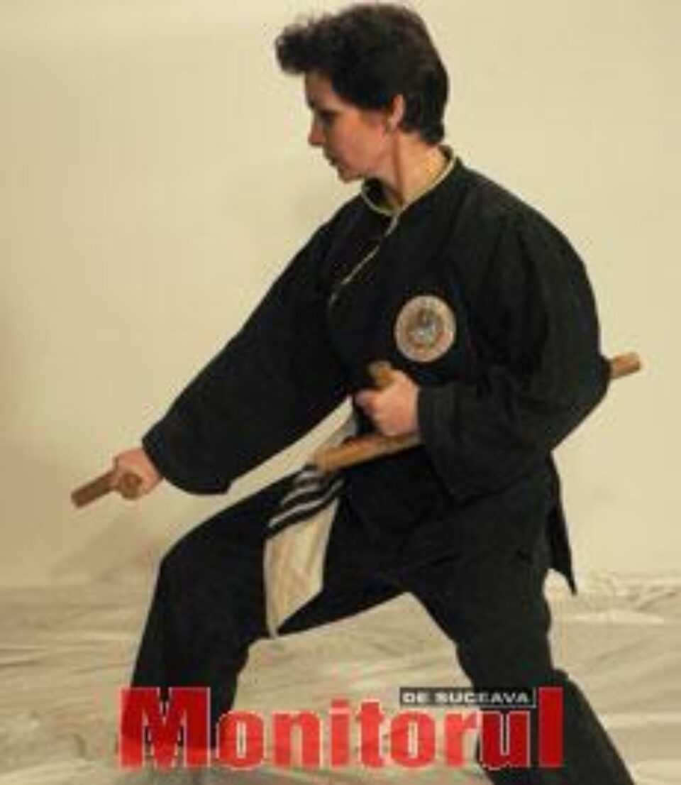 Marcela Reuţ în sala de antrenament